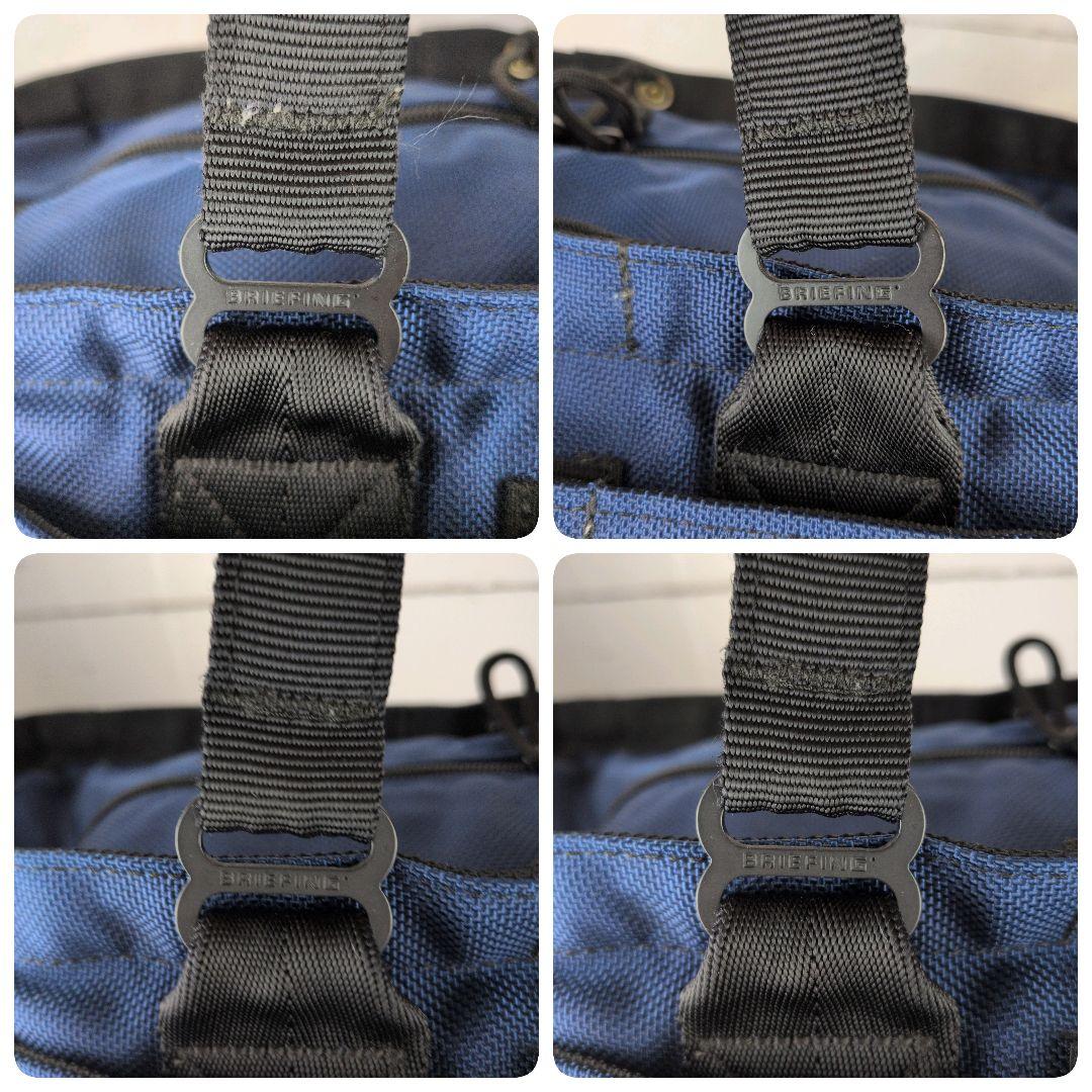 【あーる】ブリーフィング☆大容量　ネイビー　自立　肩掛け　トートバッグ