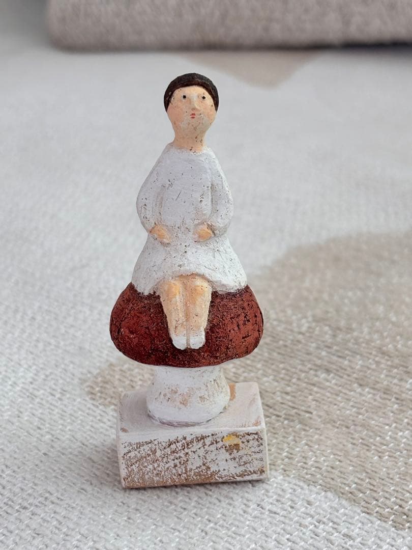 にしおゆき　オルガン社　陶人形　きのこガール