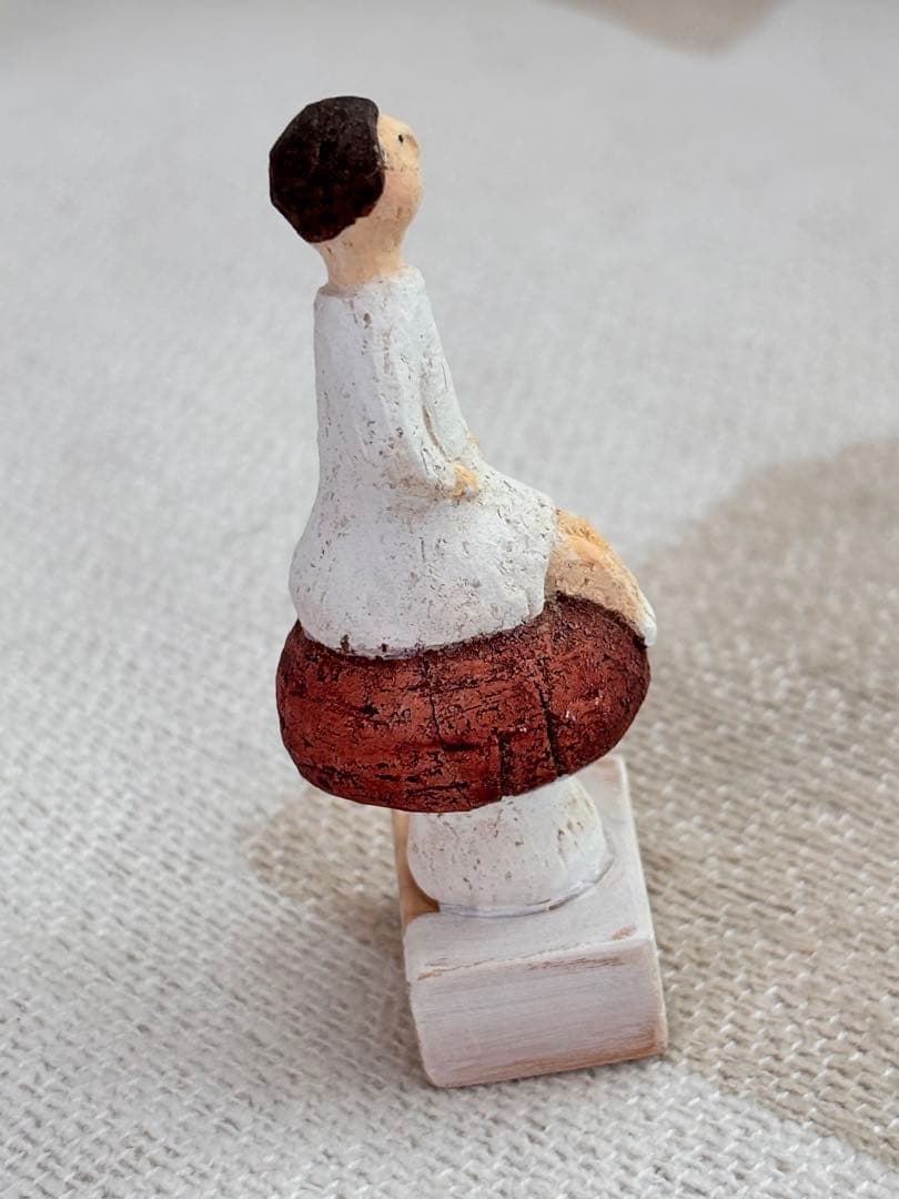 にしおゆき　オルガン社　陶人形　きのこガール