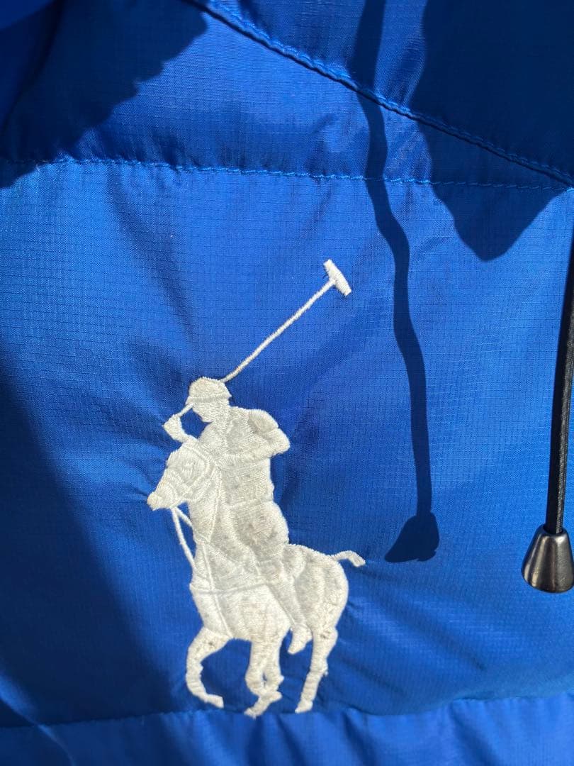 POLO Ralph lauren ダウンジャケット 青　180/100A L
