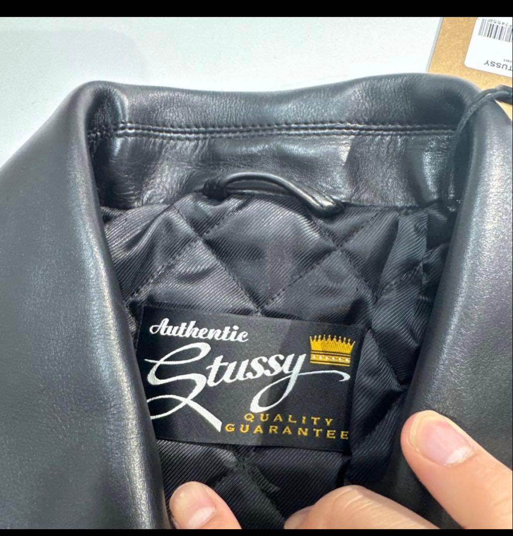 ジャケット・アウター AW25 Stussy biker leather jacket S