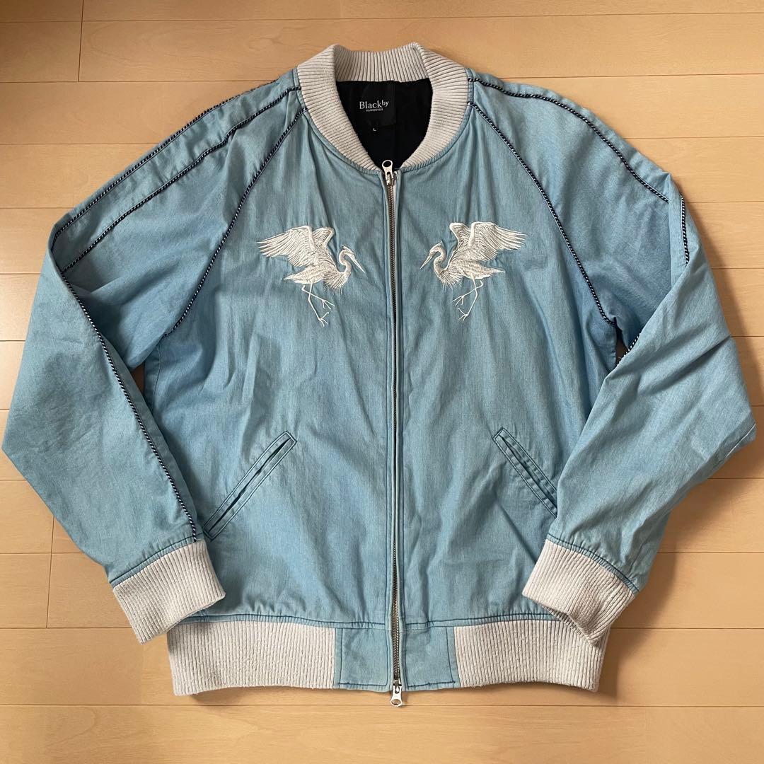 【BLACK by VANQUISH】デニムスカジャン　ブラックバイバンキッシュ