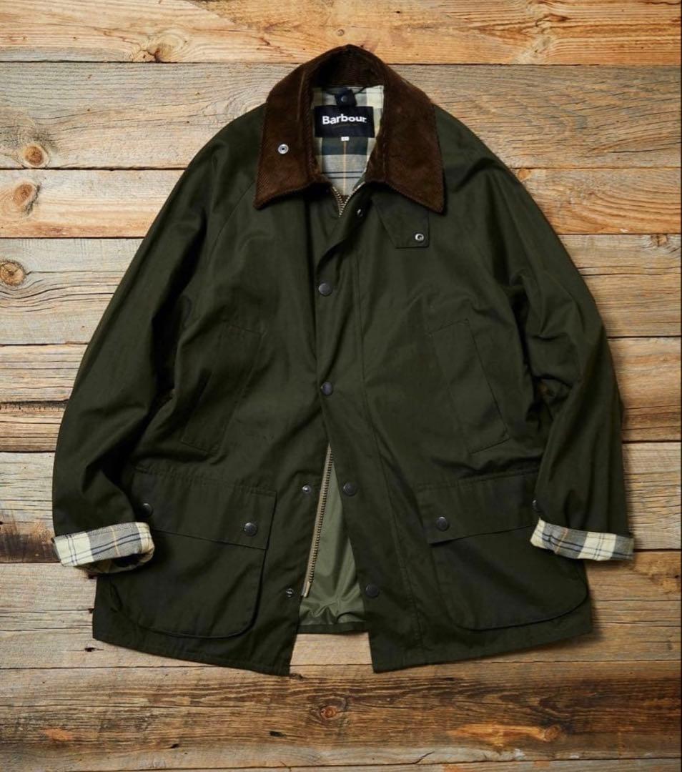 Barbour/バブアー 別注 BEDALE OS Sleeve 38 セージ