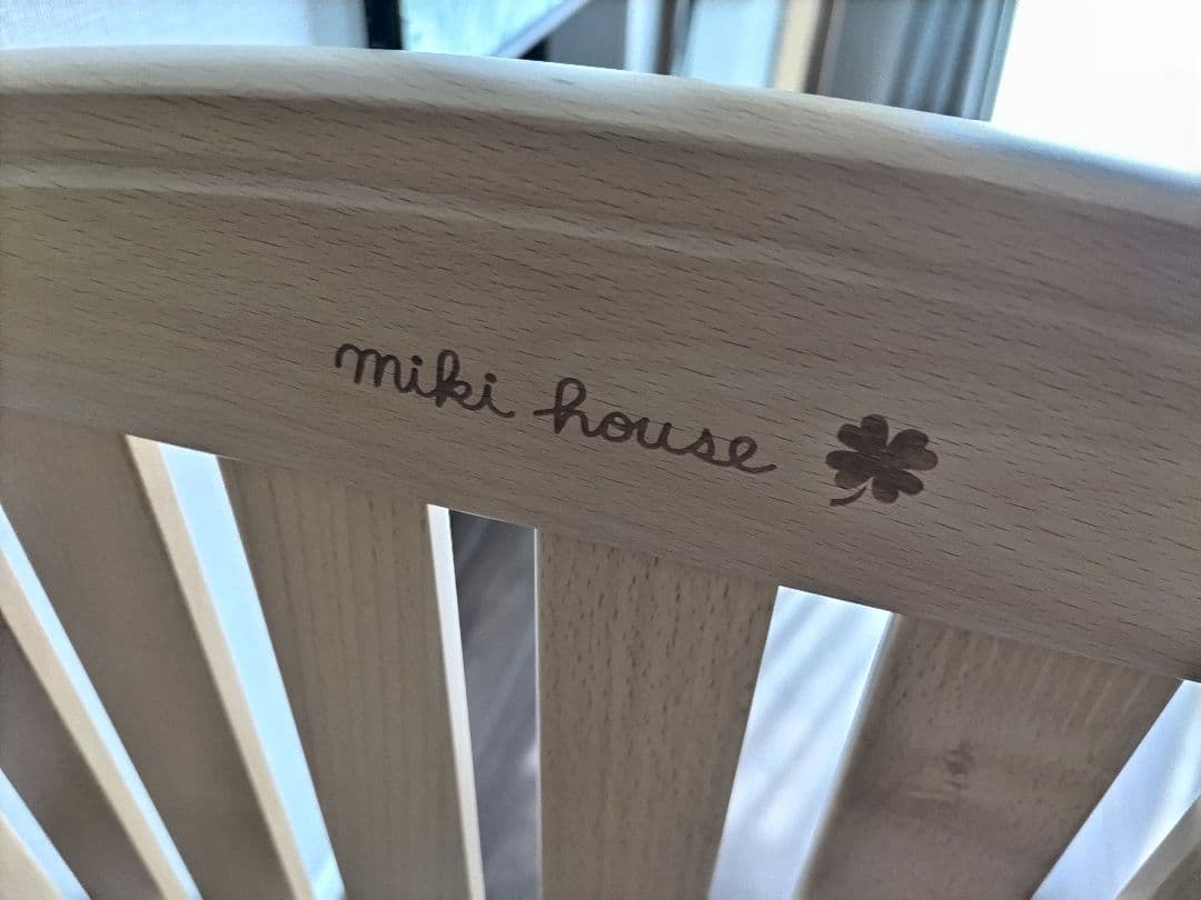 MIKI HOUSE 木製ベビーベッド キャスター付き