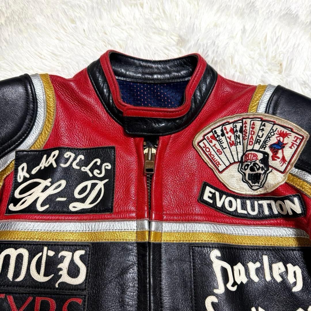 激レア⭐️ハーレーダビッドソン & マルボロマン 革ジャン ライダース 刺繍