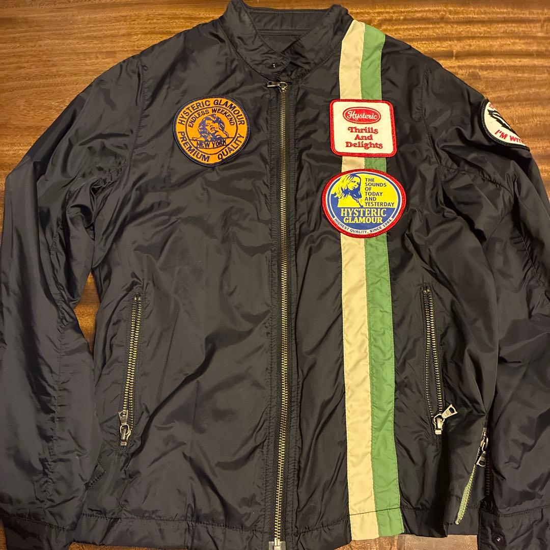 HYSTERIC GLAMOUR パッチ付きナイロンジャケット
