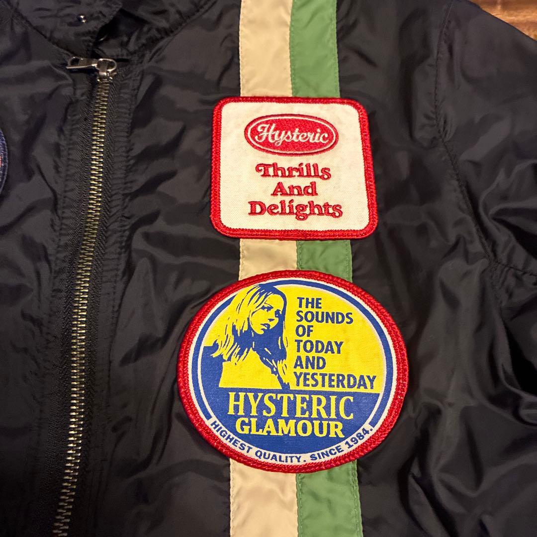 HYSTERIC GLAMOUR パッチ付きナイロンジャケット