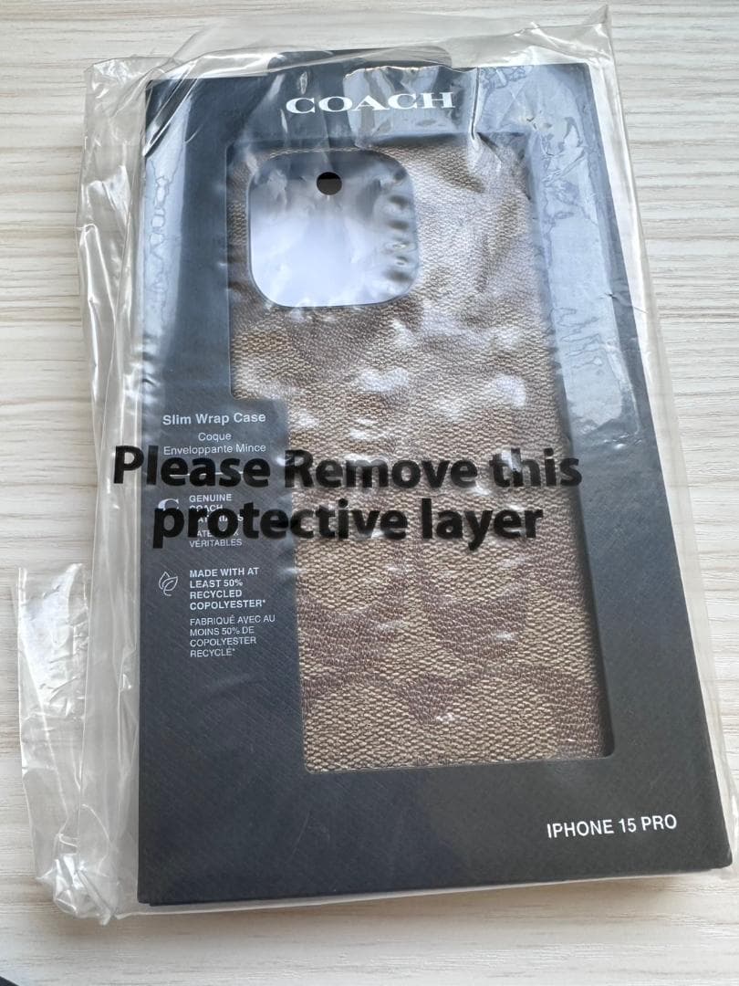 ◆新品◆ COACH IPHONE 15 PRO ケース CO-416