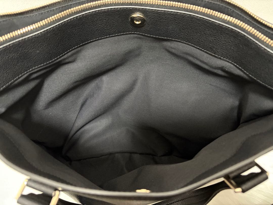 Paul Smith マルチストライプハンドル レザー トートバッグ ブラック