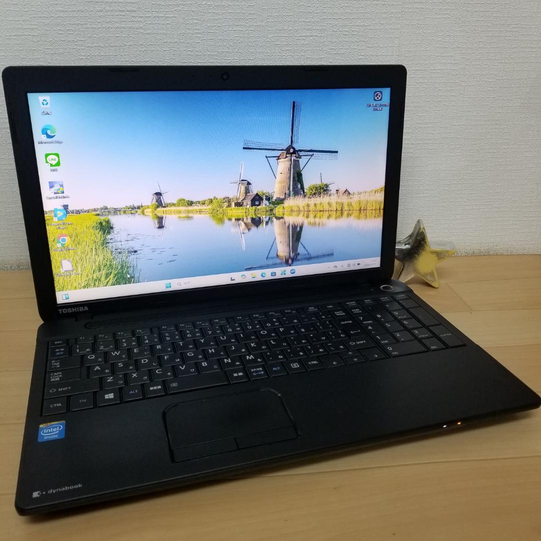 期間限定 新品SSD Win11 DVD再生可 ノートPC 東芝(B1666)