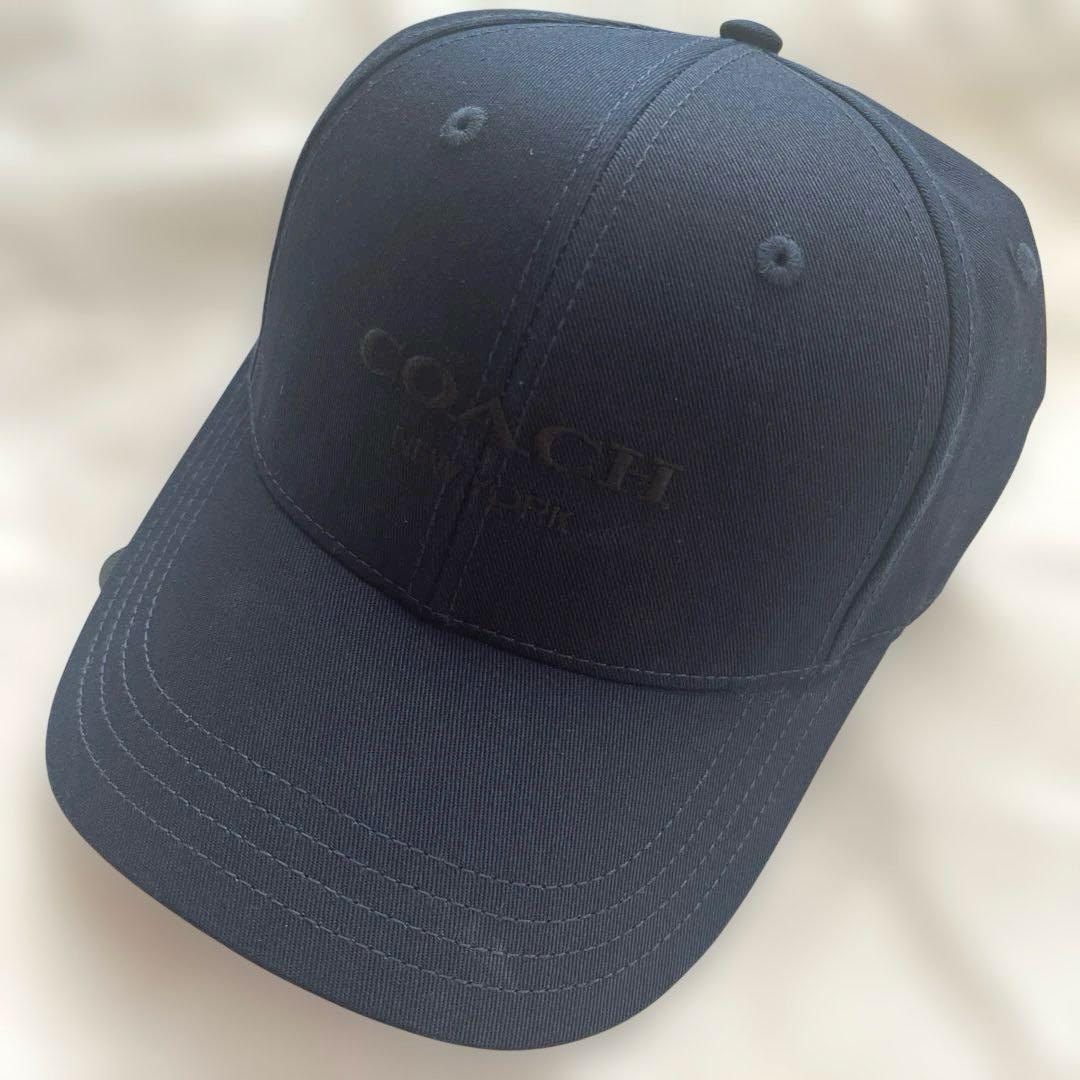 【えりこ様】COACH コーチ レディース キャップ ネイビー カジュアル