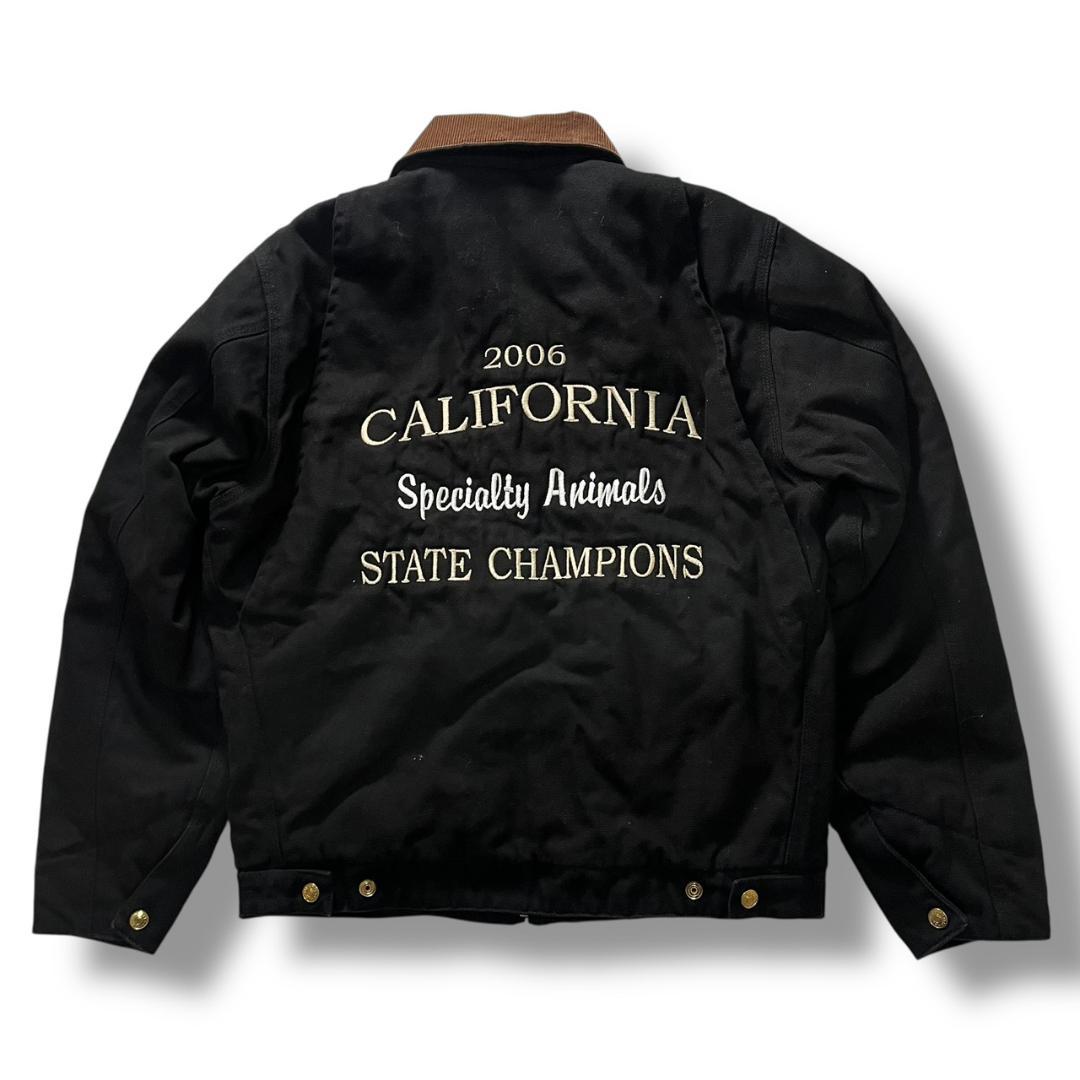 00s 古着 tri-mountain デトロイトジャケット ブラック ダック地