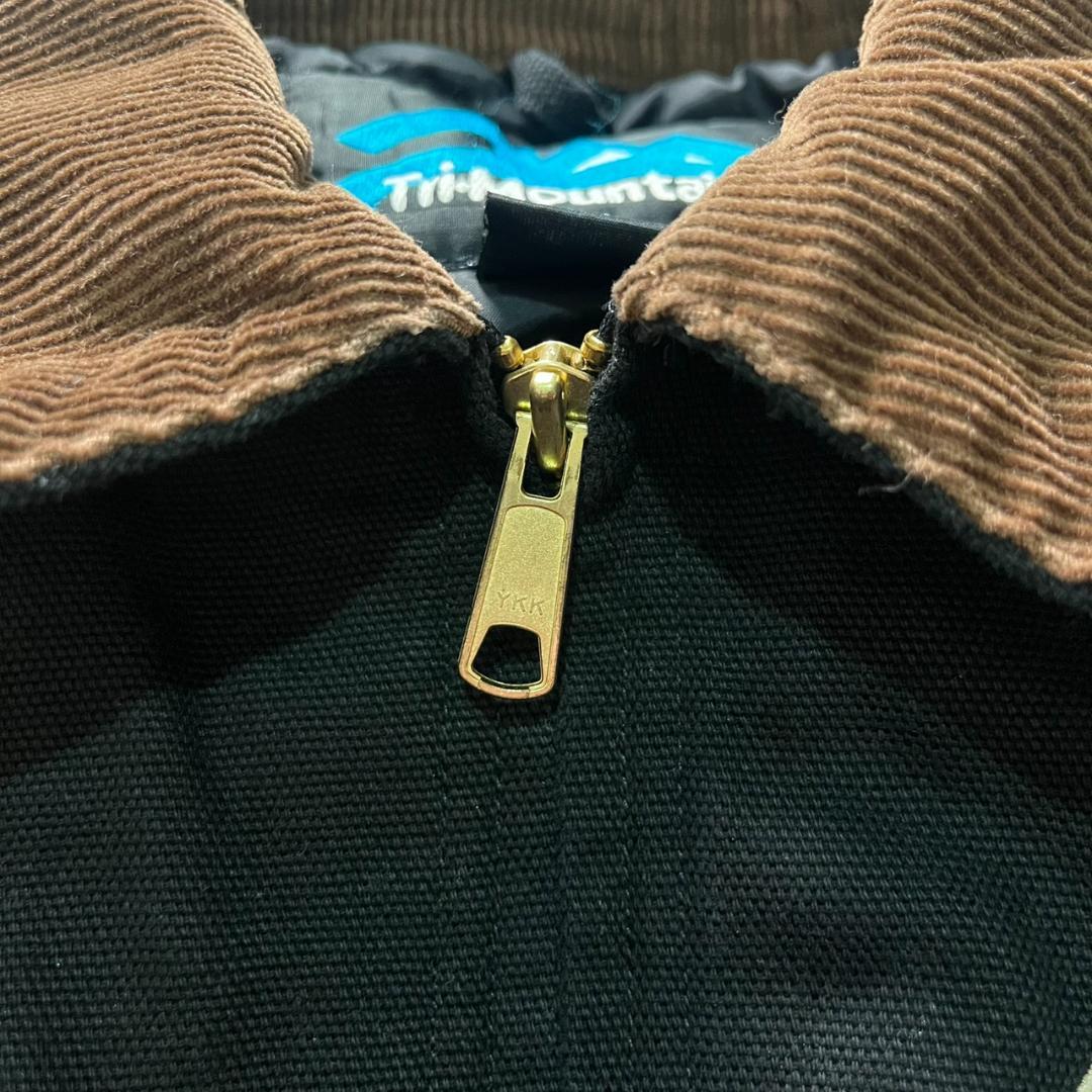 00s 古着 tri-mountain デトロイトジャケット ブラック ダック地