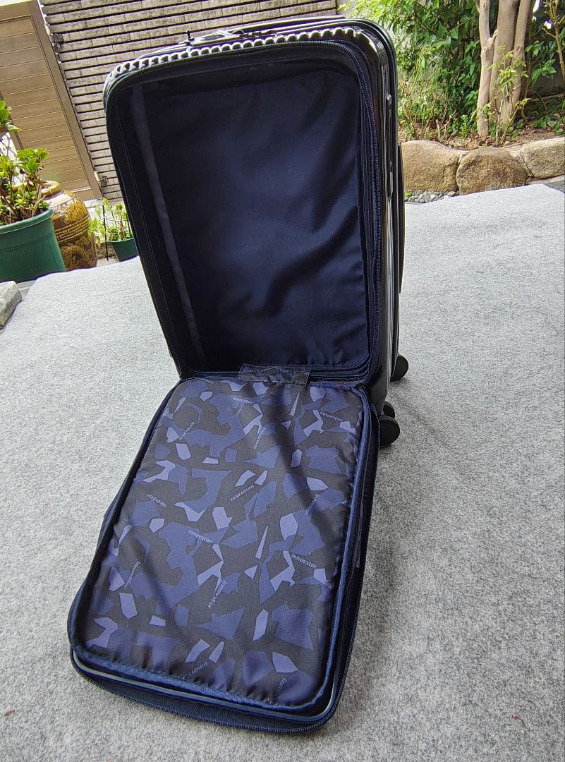 保証1年3ヶ月残 Innovator ネイビー ストライプキャリーカート