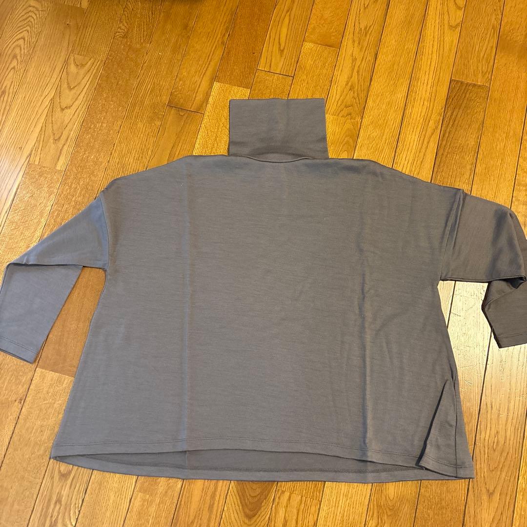 新品　中川政七商店 ウールのタートル ワイド プルオーバー グレー