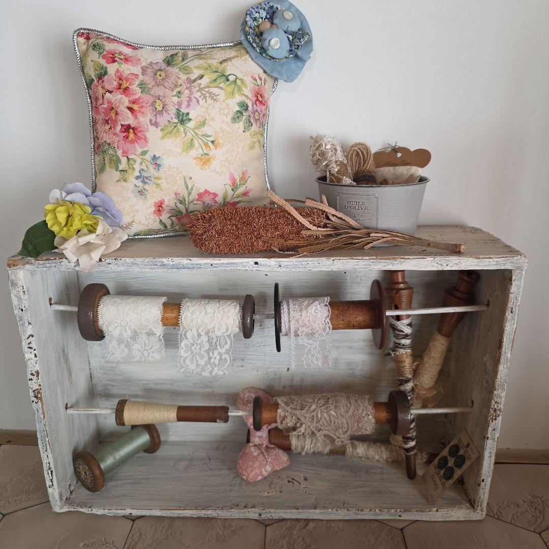 フランスアンティーク　アンティーク　糸巻　ボビン　レース　シャビー　ブロカント