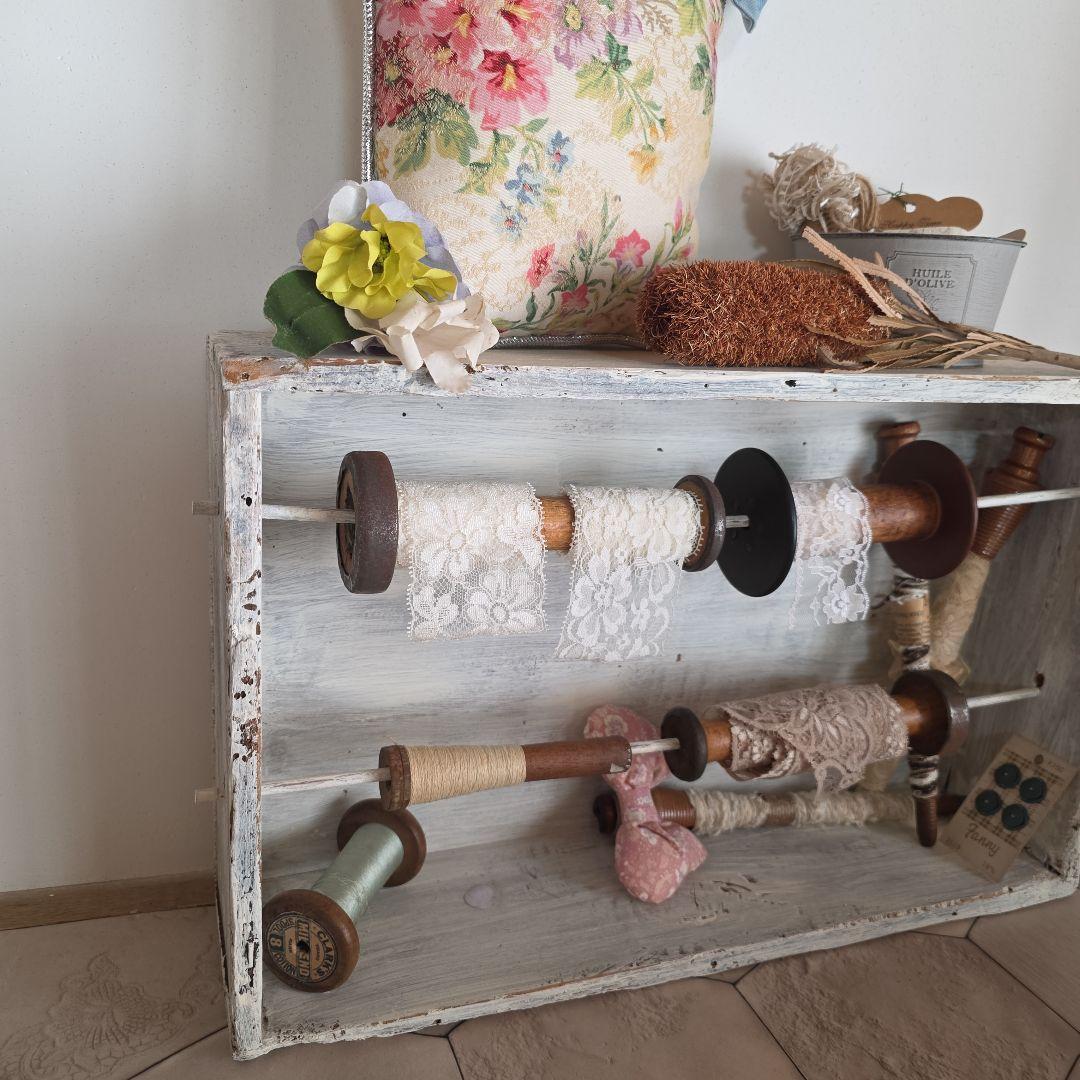 フランスアンティーク　アンティーク　糸巻　ボビン　レース　シャビー　ブロカント