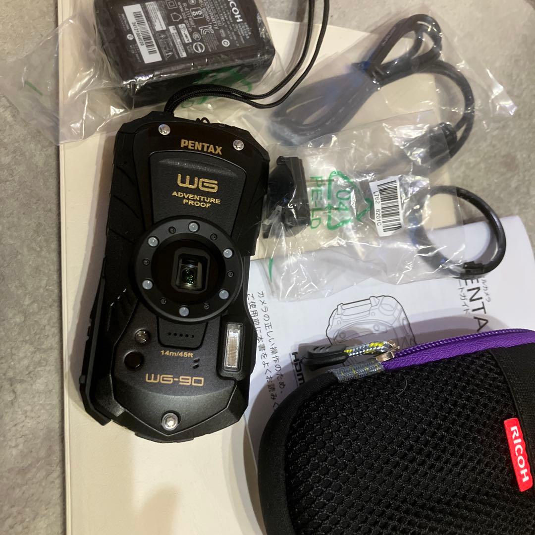 PENTAX WG-90 防水デジタルカメラ　ケース、SDカード付き