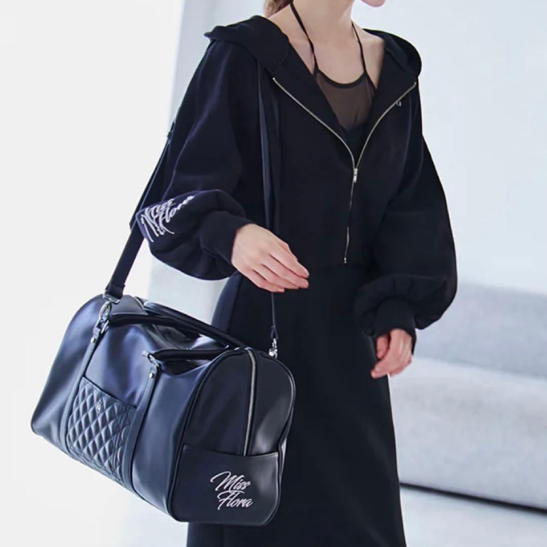 Riu Leather traveling bag キルティング　ボストンバッグ