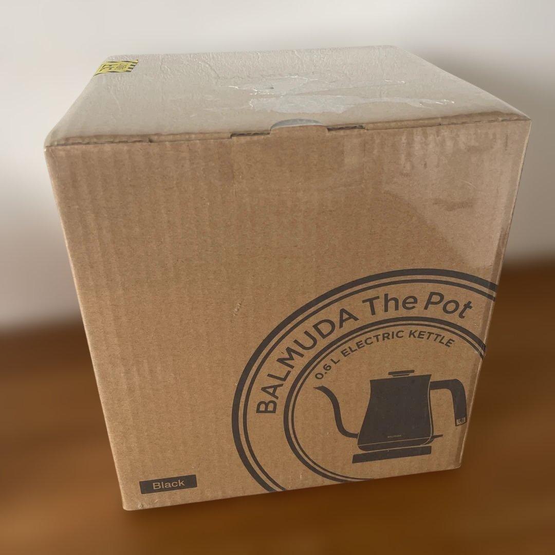 新品 黒 バルミューダ 電気ケトル ザ・ポット ブラック K02A-BK Pot