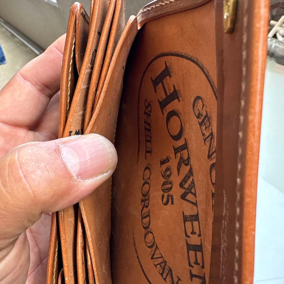 ロブスタレザー　シェルコードバンミドルウォレット