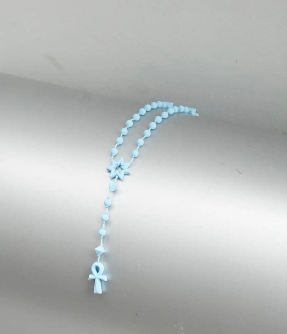 FAF Fake As Flowers Ankh Rosary ブルー