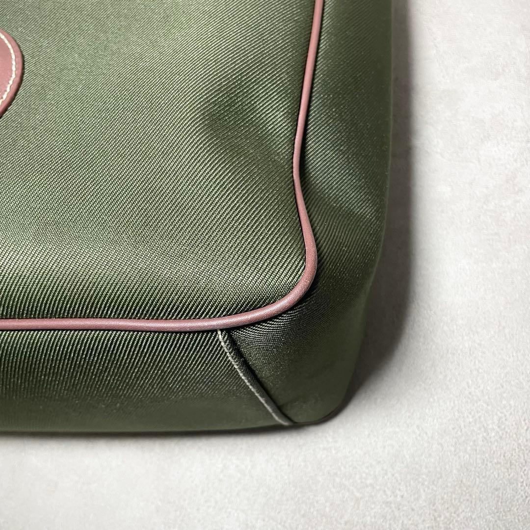 【美品】保存袋 ハンティングワールド トートバッグ キャンバス レザー メンズ