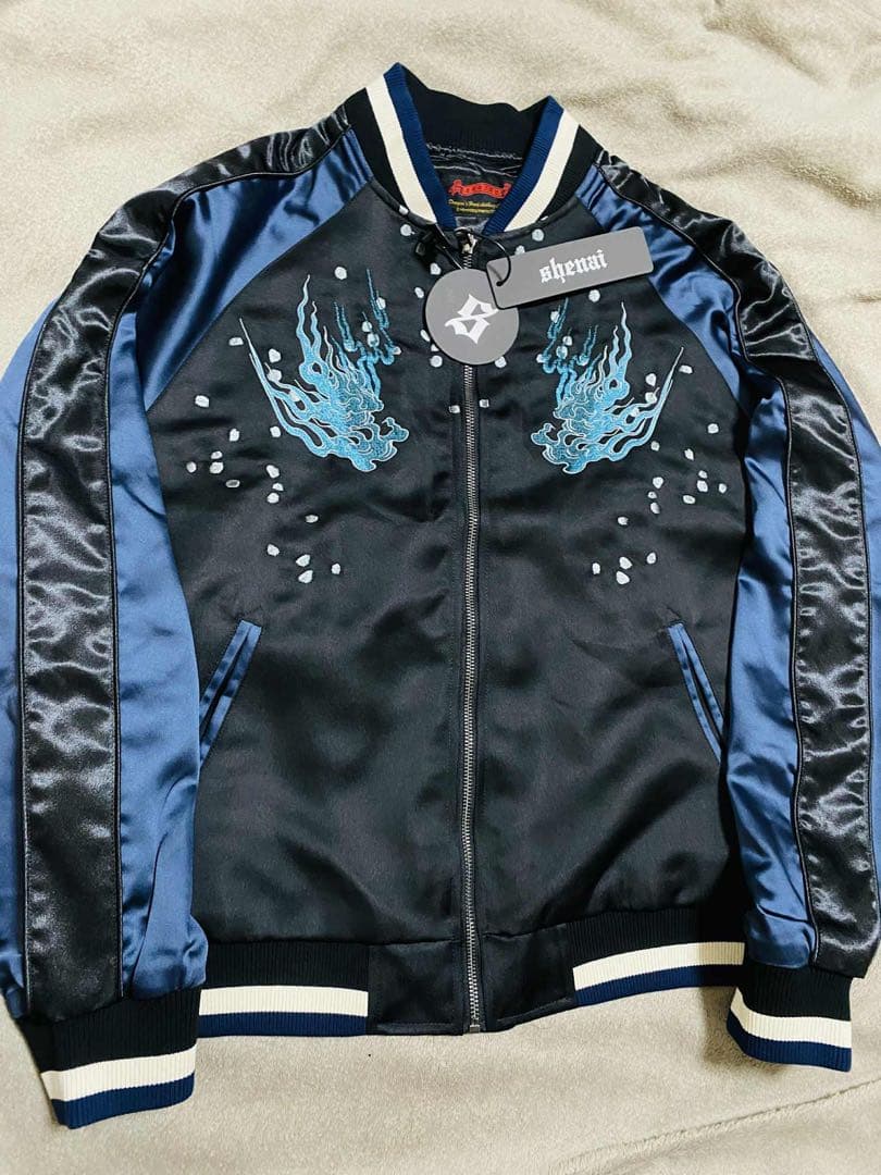 未使用 SKAJAN 虎 限定 スカジャン unisex 美品 navy