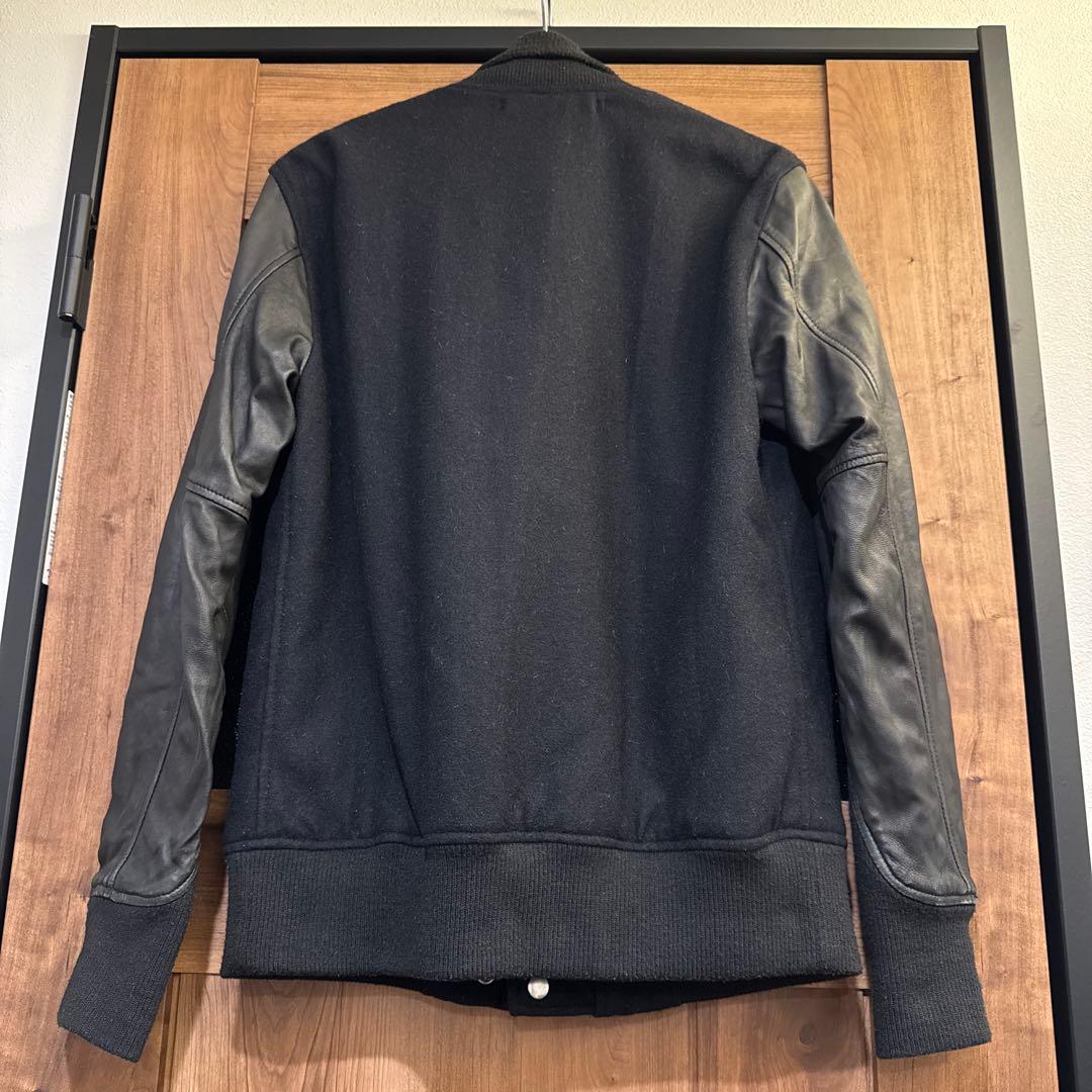 ズッカ　CABANE de ZUCCa　ブラック ウールレザージャケット