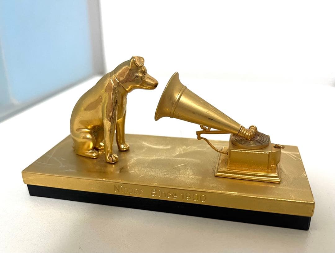 最終お値下げ◉ビクター　ニッパー犬と蓄音機の置物　希少