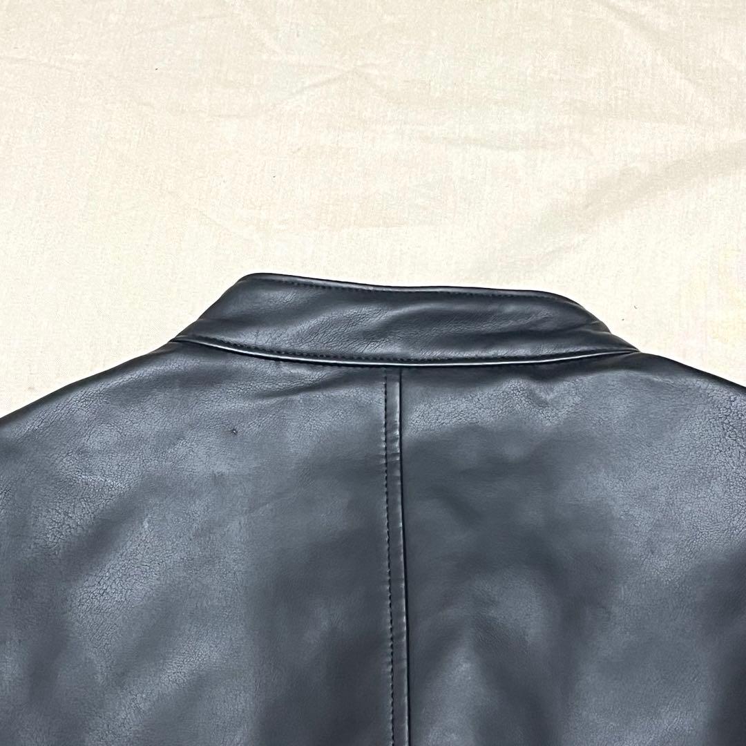 【新品タグ付き】ビームス　シングルライダース　レザージャケット　近年モデル　L