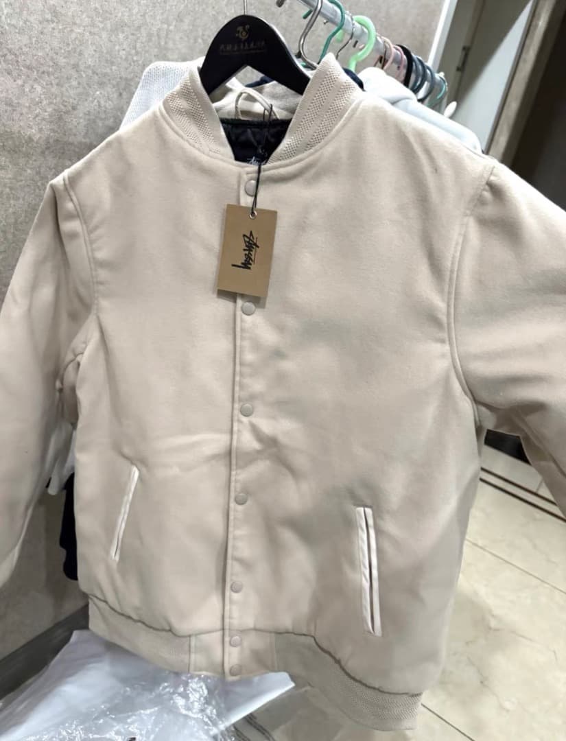 Stüssy SPORT MELTON VARSITY JACKET かつき