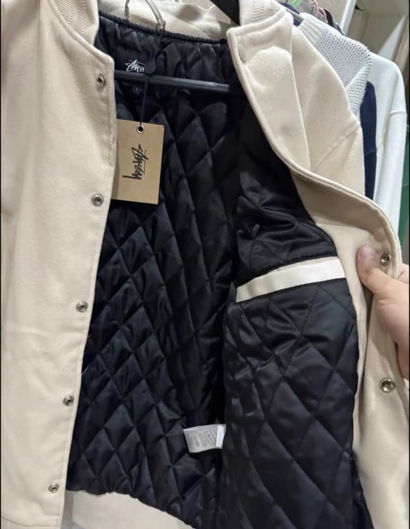 Stüssy SPORT MELTON VARSITY JACKET かつき