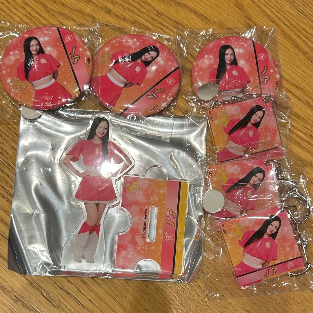 若鷹ガチャ ハニーズ ノア アクリルスタンド 缶バッジ アクキー セット