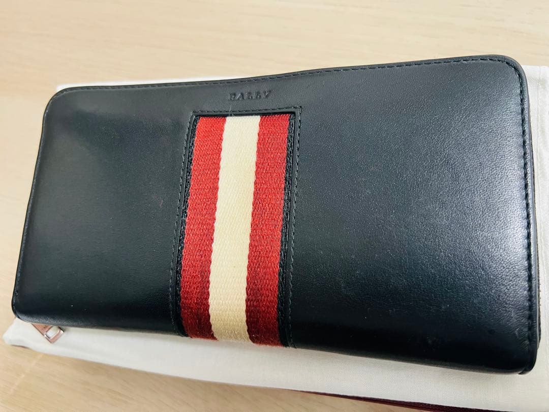 BALLY BALEN ラウンドファスナー　長財布 ブラック