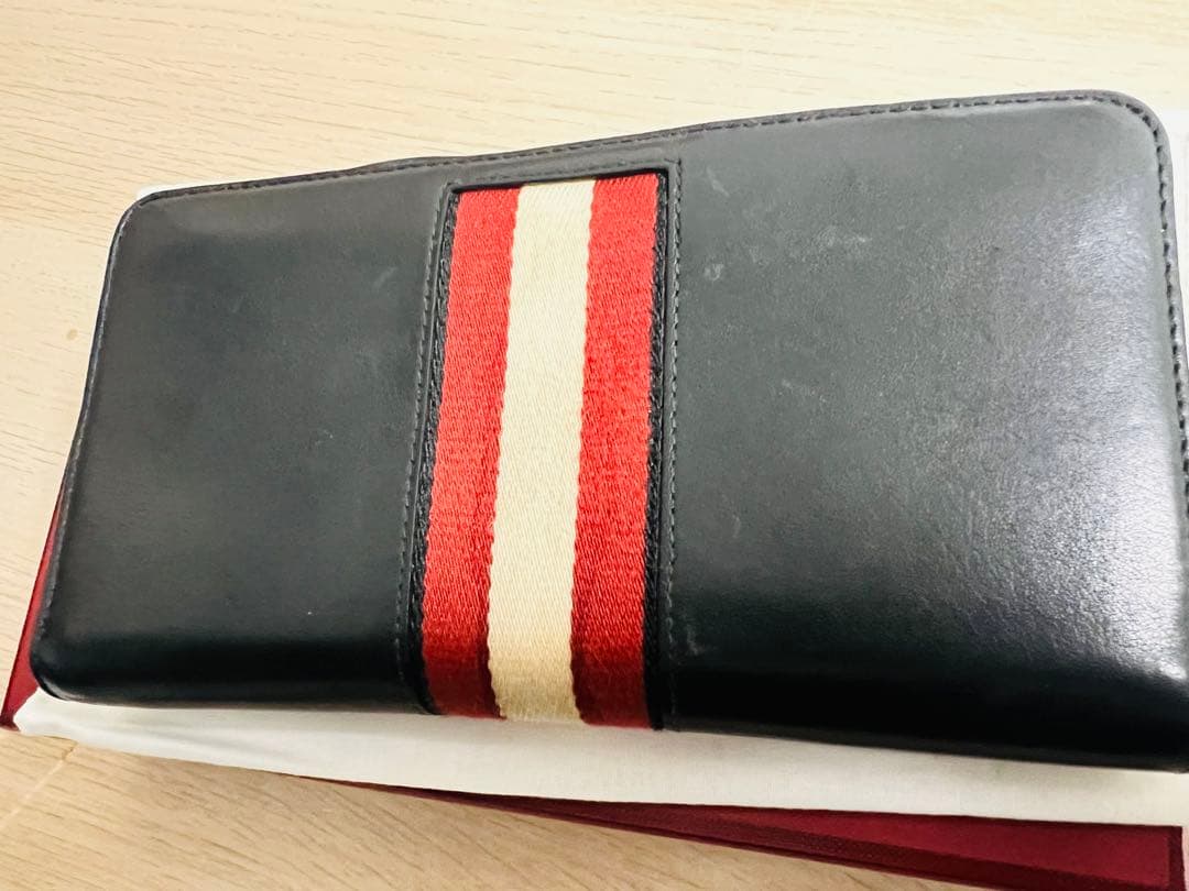 BALLY BALEN ラウンドファスナー　長財布 ブラック
