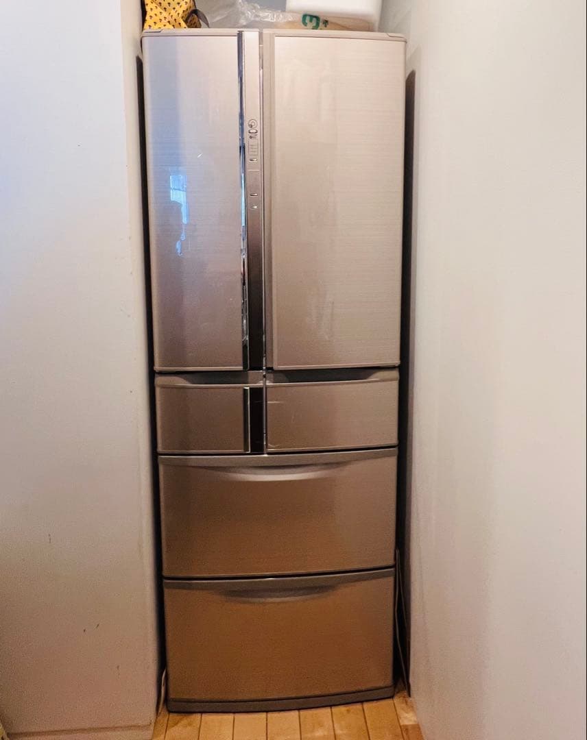 販売期限9/15【中古】三菱 435L フレンチドア冷蔵庫　即決 発送9/23