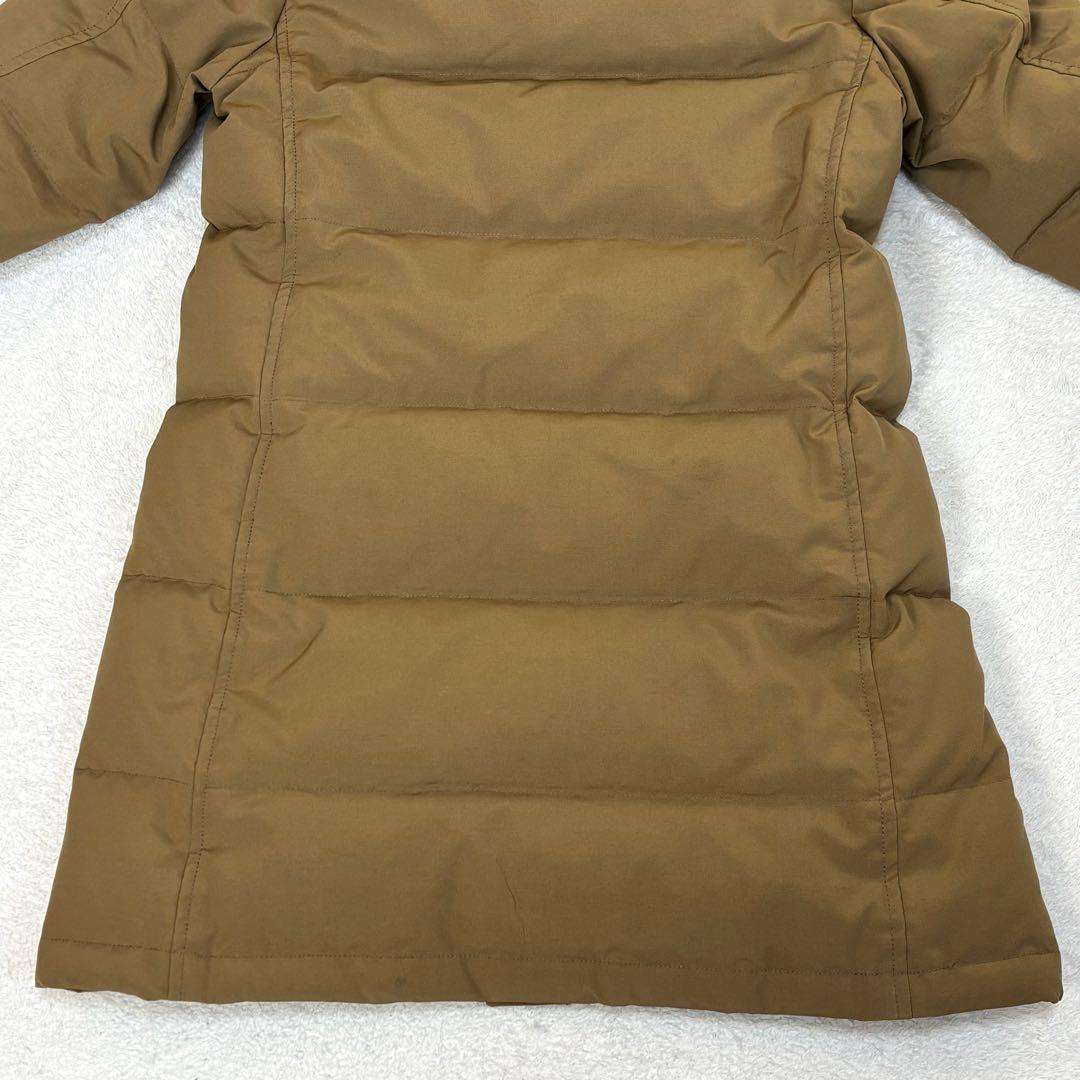 美品☆ダントン タッサー ダウンジャケット ロング タヌキファー ベージュ 36