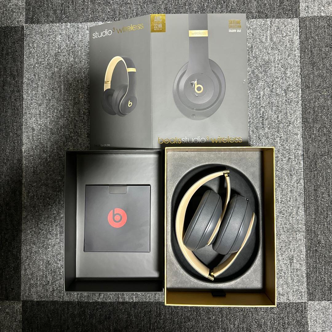 Beats Studio3 Wireless ヘッドホン グレー/アイボリー
