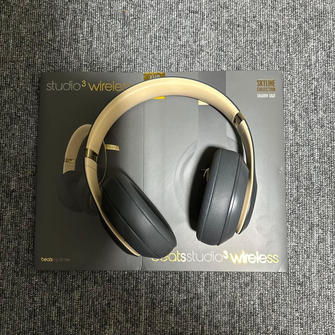 Beats Studio3 Wireless ヘッドホン グレー/アイボリー