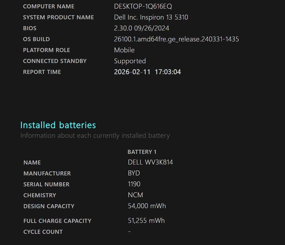 ジャンク DELL Inspiron i3 5310 第11世代 Core i3
