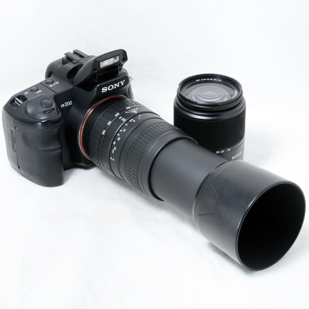 ⭐️良品⭐️SONY ソニー α200 300mmダブルズームセット★手振れ補正