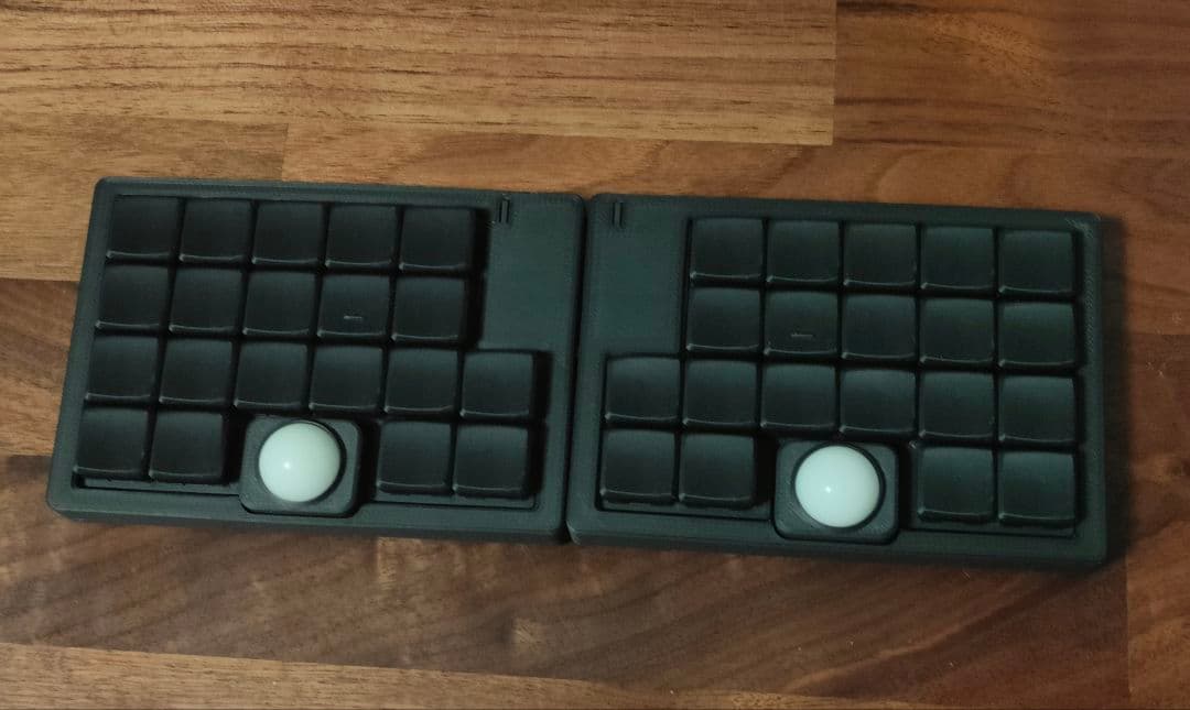 Pyuron ZMK 無線ダブルトラックボールキーボード