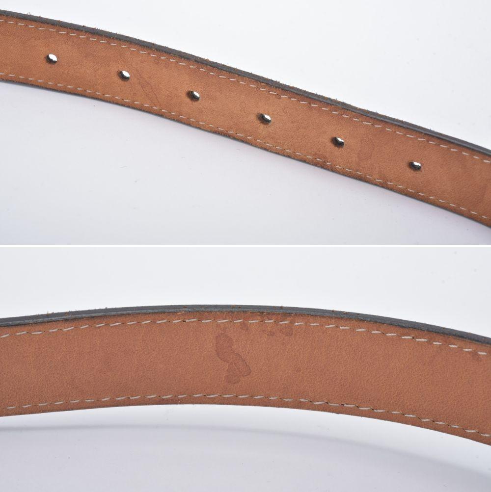 良品 COMME des GARCONS ベルト レザー ブラック チェーン