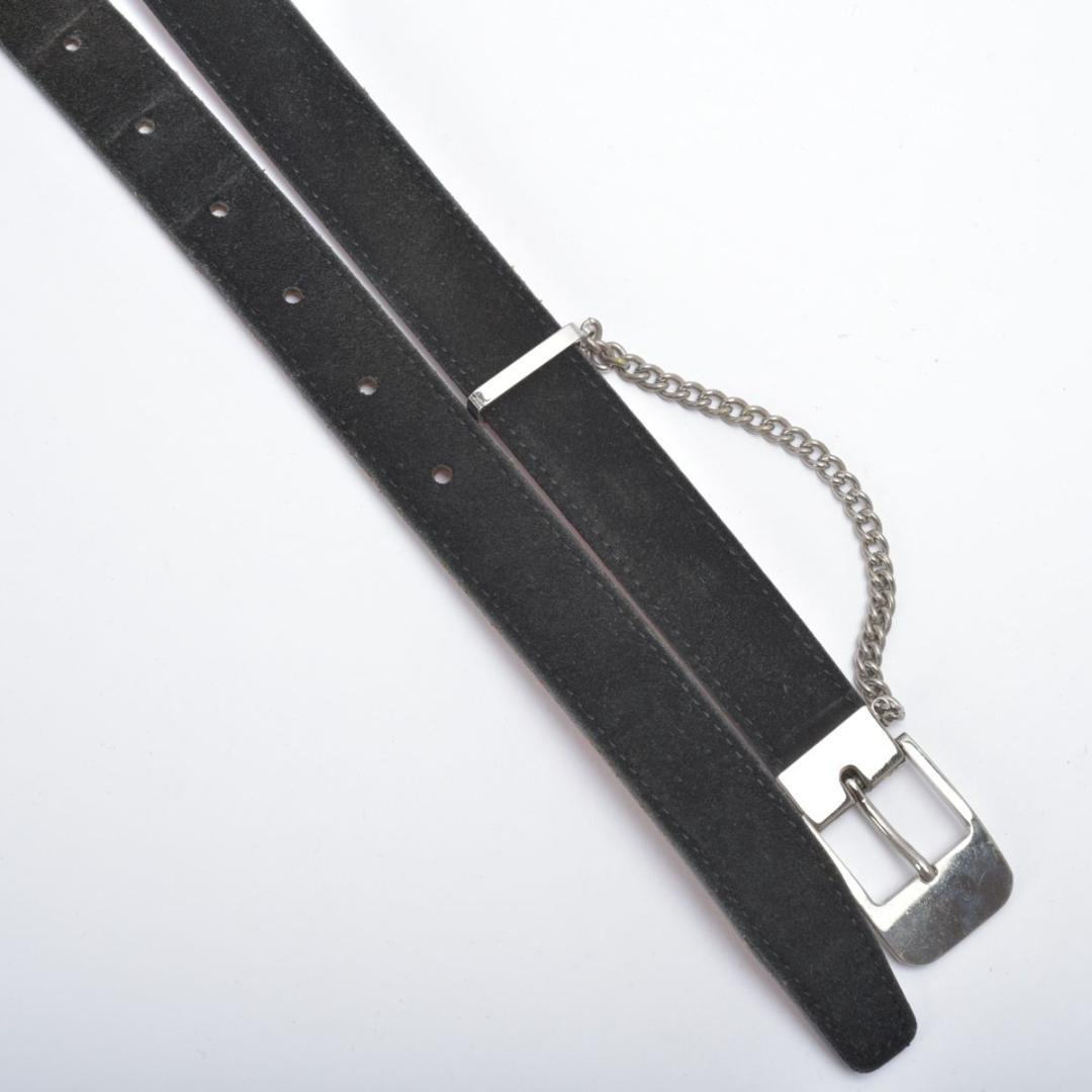 良品 COMME des GARCONS ベルト レザー ブラック チェーン