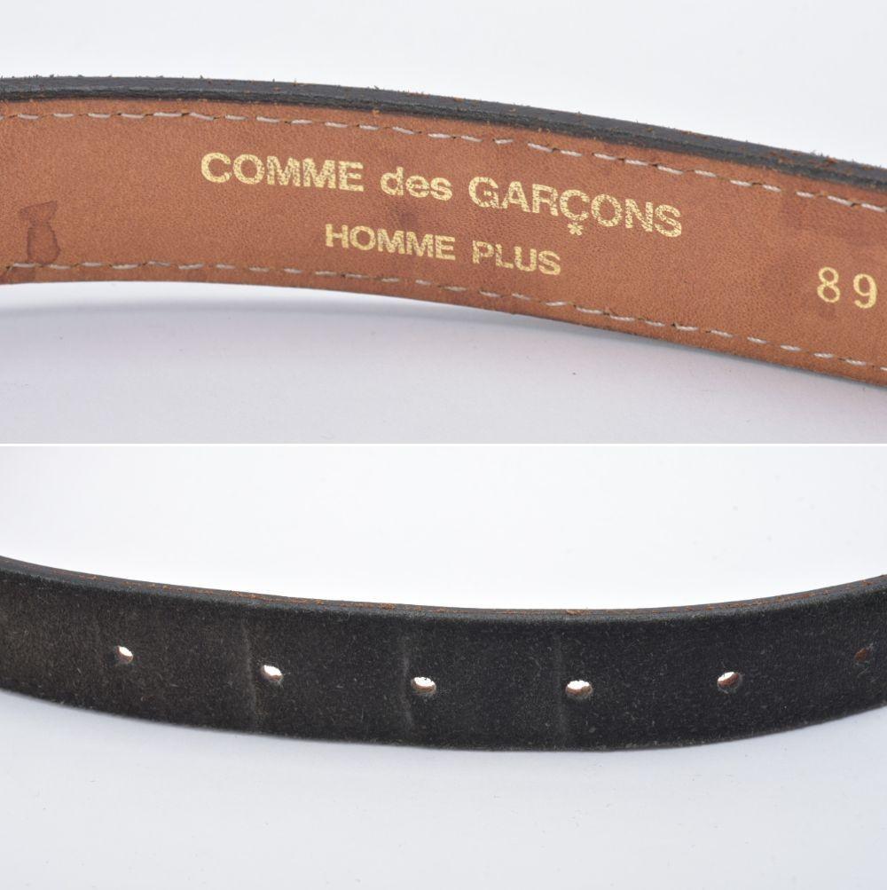 良品 COMME des GARCONS ベルト レザー ブラック チェーン