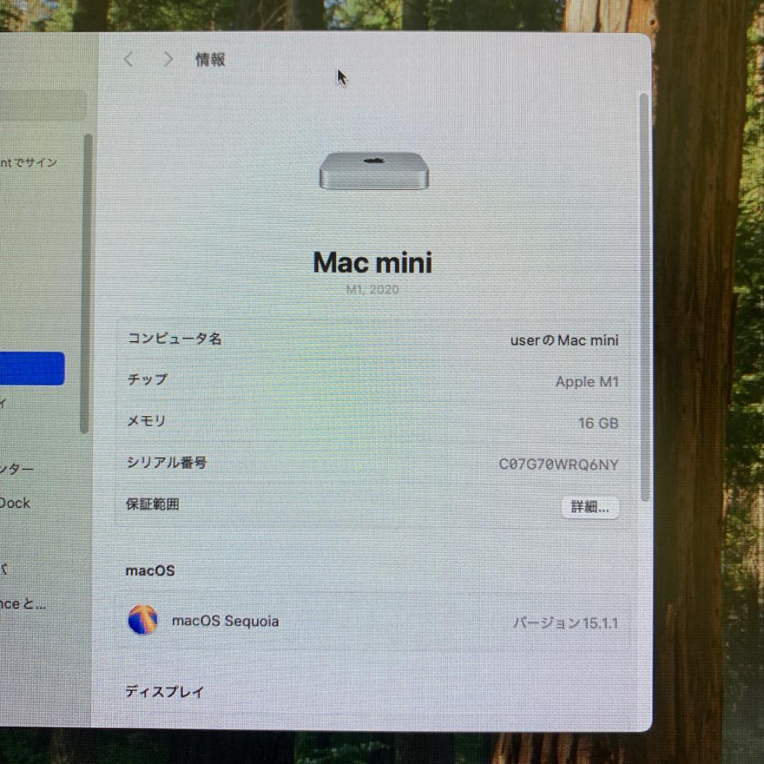 H*a様 【使用頻度極少】Mac mini 2020 M1 16GB