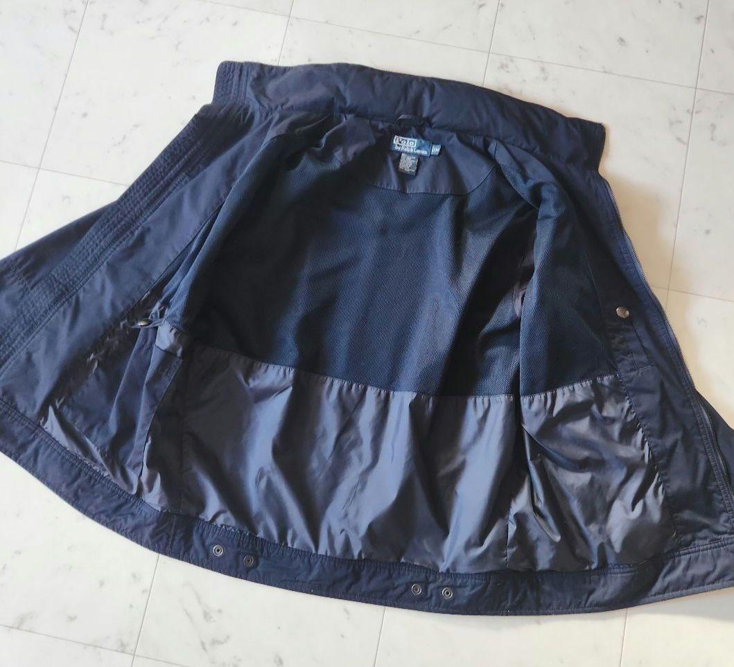 ラルフローレン ポニー刺繍 ナイロンパーカー フード付き Mサイズ 濃紺