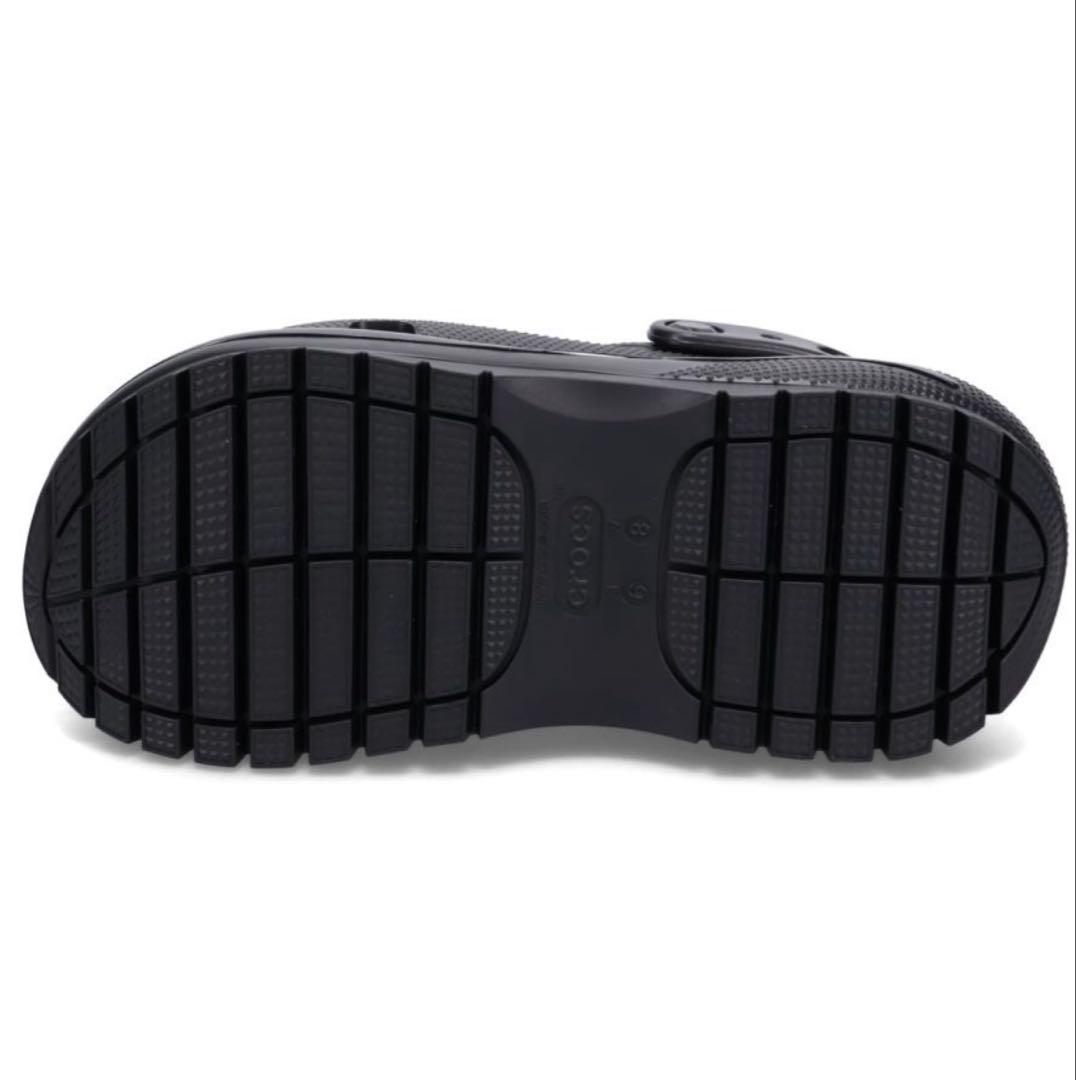 crocs メガ クラッシュ ブラック 22cm 厚底サンダル 新品 未使用