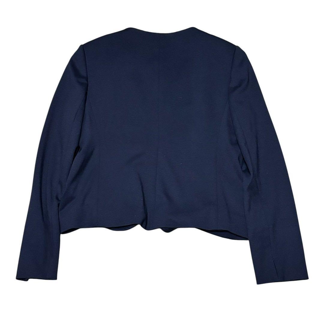 【Lサイズ】プラステノーカラージャケットビューティアンドユース セットアップ濃紺